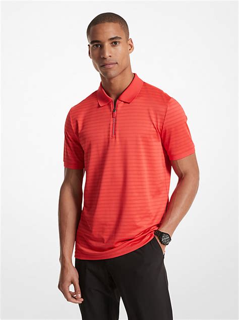 Striped Tech Performance Zip